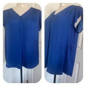 Rachel Zoe Blue Hi Lo Sleeveless Top NWOT